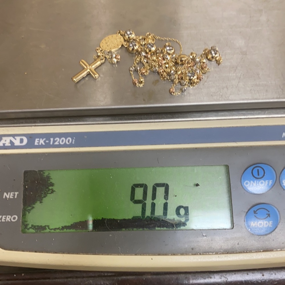 NEW Rosary 14K Solid Gold - Picture 6 of 6